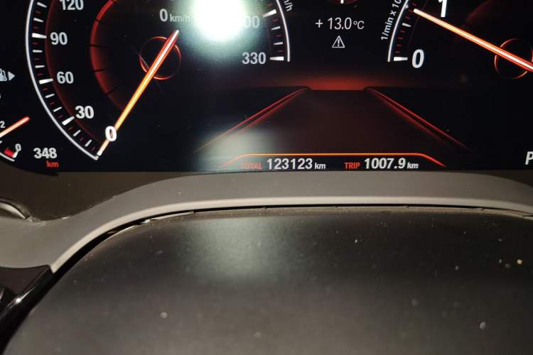 Used BMW 5 Series 2019 530Li xDrive Luxury Package Odometer Close Up