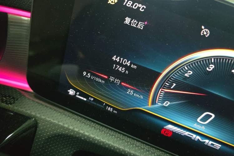 Used Mercedes-Benz A AMG 2020 AMG A 35 L 4MATIC Odometer Close Up