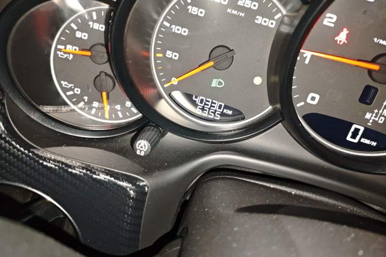 Used Porsche Panamera 2010 Panamera 3.6L Odometer Close Up