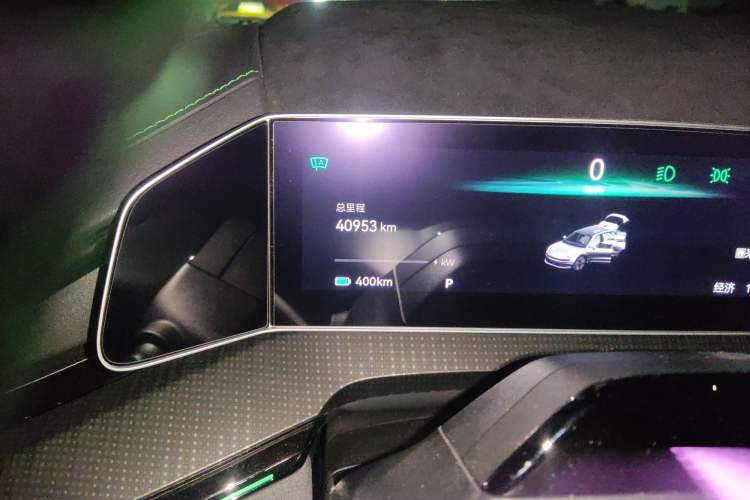 Used Zeekr 001 2023 WE Edition 86 kWh Odometer Close Up