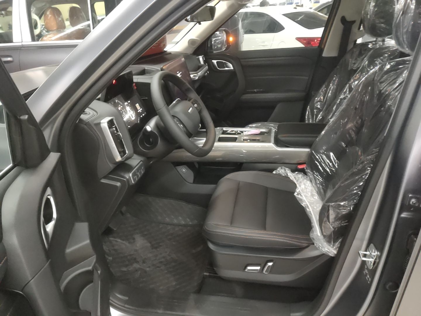 Vordere Reihe im Auto