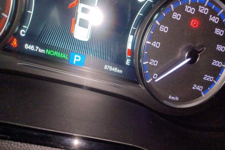 Used GAC Trumpchi M8 2020 Flagship Model 390T Deluxe Edition Odometer Close Up