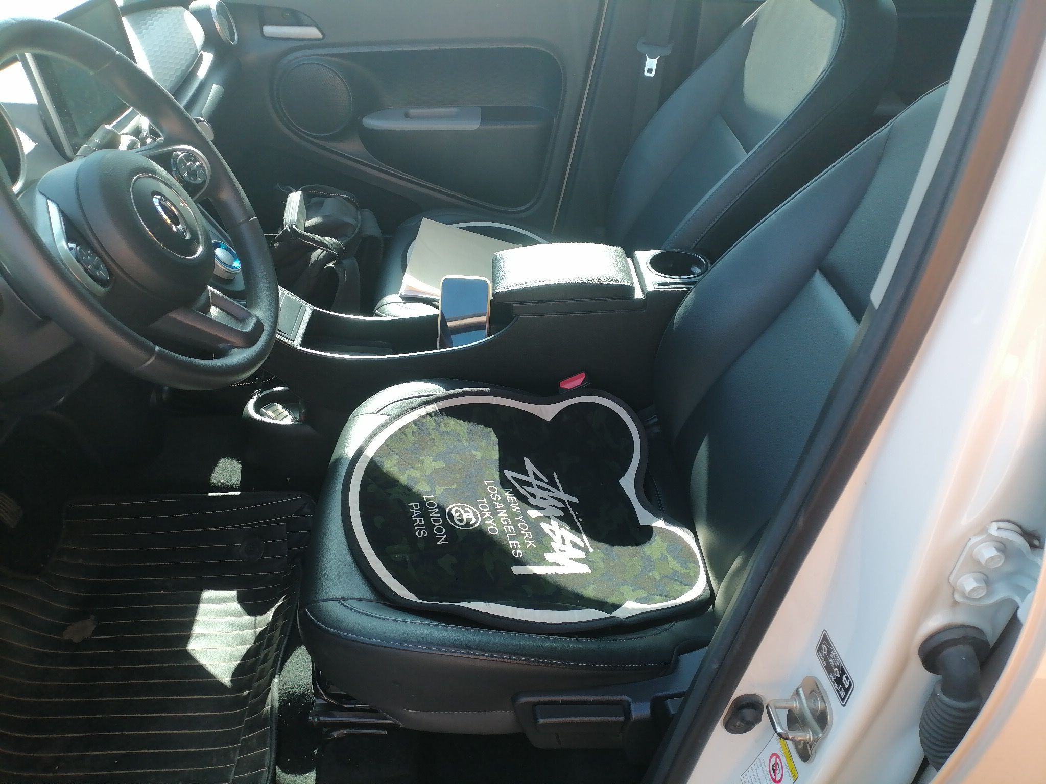 Переднее сиденье в автомобиле