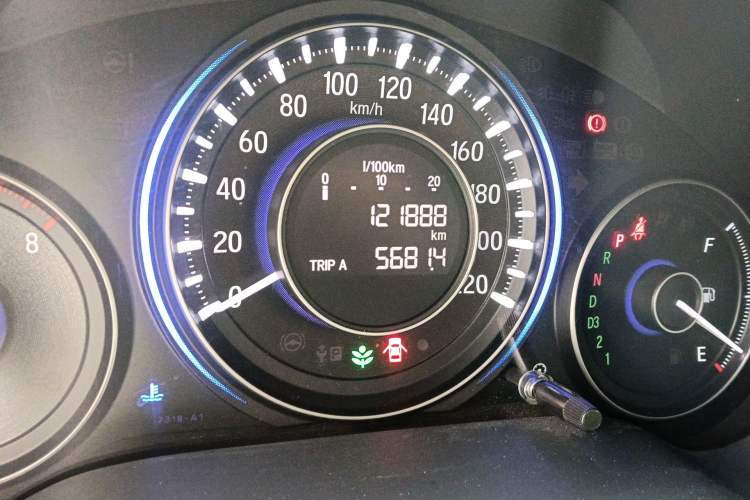 Used Honda Crider 2013 1.8L automatic comfort version Odometer Close Up