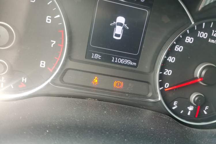 Used Kia K3 2016 1.6L Automatic GLS Odometer Close Up