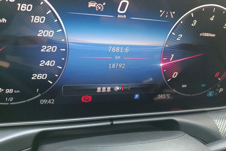 Used Mercedes-Benz C-Class 2024 Restyled C-Class 260 L Sport Edition Odometer Close Up