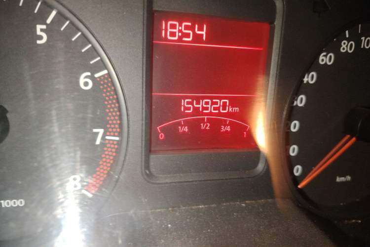 Used Volkswagen Polo 2013 1.4L Manual Fashion Edition Odometer Close Up