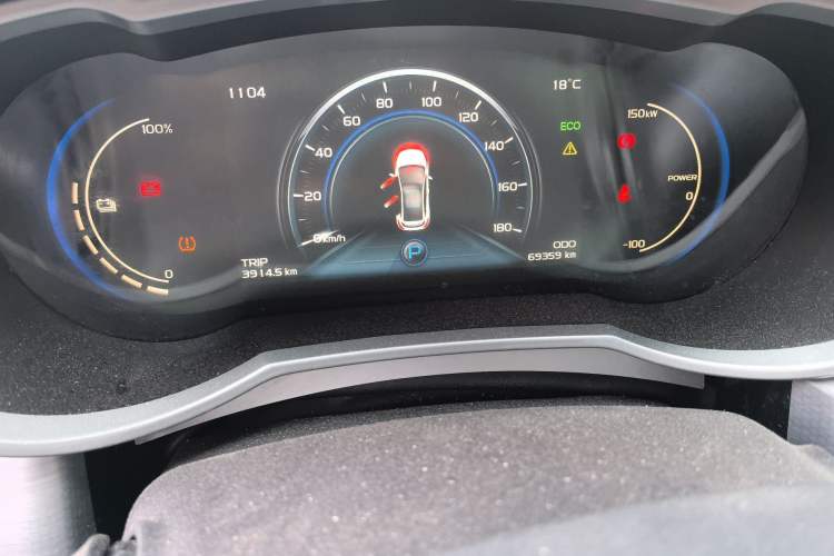 Used Geely Auto Emgrand GSe 2018 Zunshang Model Odometer Close Up