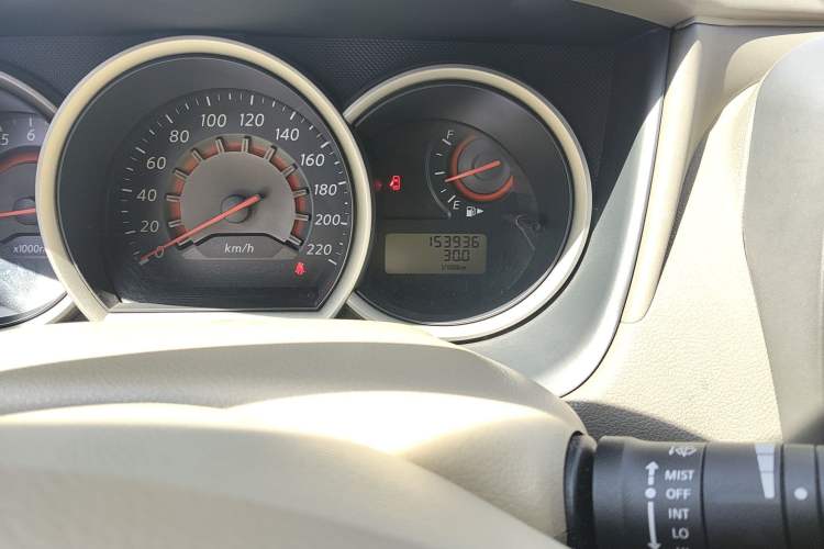 Used Nissan Sylphy 2012 Classic 1.6XE Manual Comfort Edition Odometer Close Up