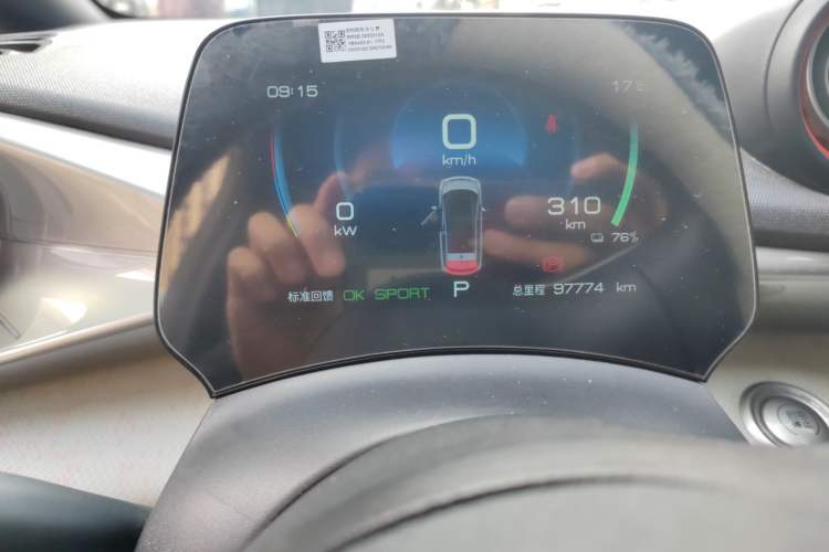 Used BYD Dolphin 2021 405 km Fashion Edition Odometer Close Up