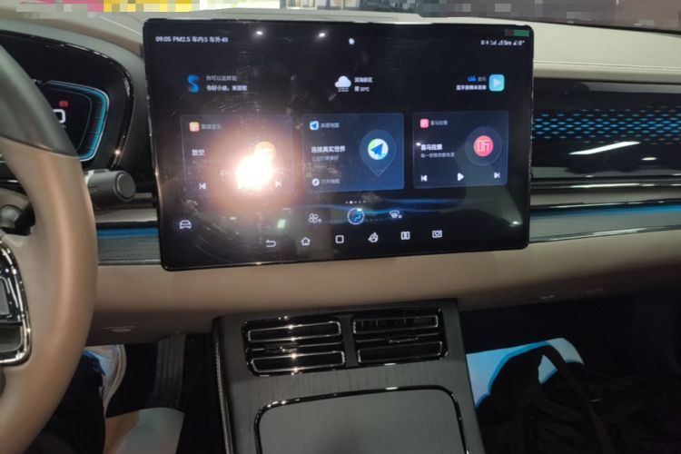 Used BYD Han 2020 EV Long-Range Deluxe Model Audio And AC Panel