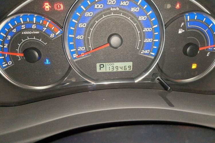 Used Subaru Forester 2008 2.0 XS Luxury Navigation Edition Odometer Close Up