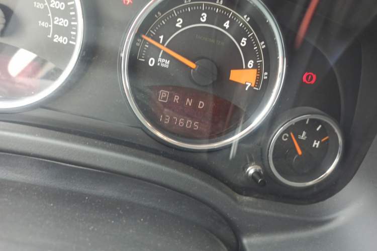 Used Jeep Compass 2014 Revised Version 2.4L Four-Wheel Drive Comfort Edition Odometer Close Up