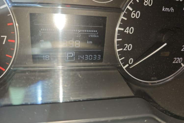 Used Nissan Tiida 2011 1.6L CVT Comfort Model Odometer Close Up