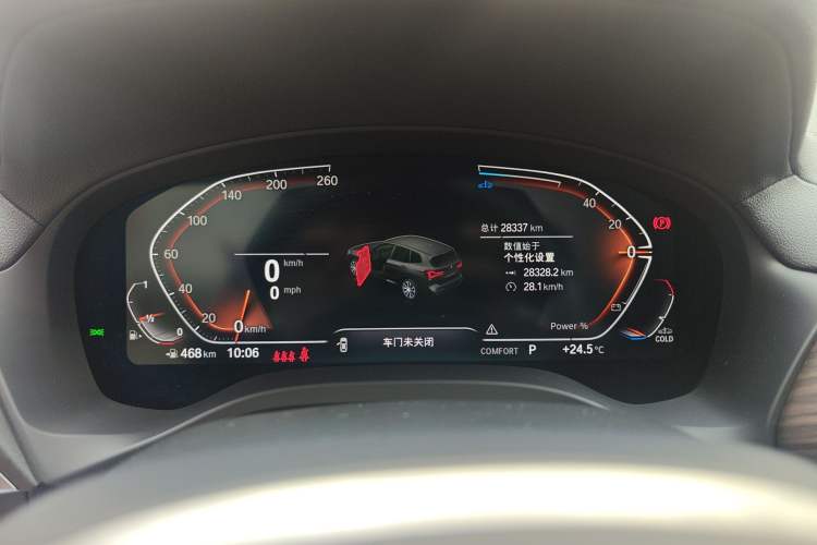 Used BMW X3 2023 Restyled xDrive30i Leading Edition M Night Sky Package Odometer Close Up