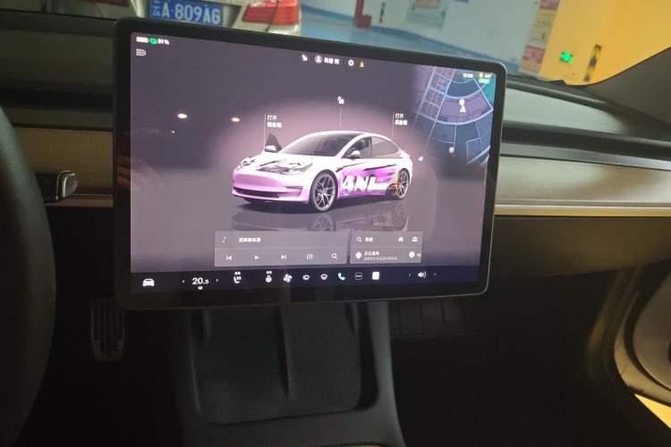 Used Tesla Model 3 2022 Rear-Wheel-Drive Version Audio And AC Panel