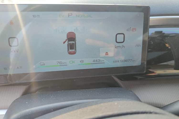 Used BYD Song Pro New Energy 2023 Champion Edition DM-i 110KM Beyond Model Odometer Close Up