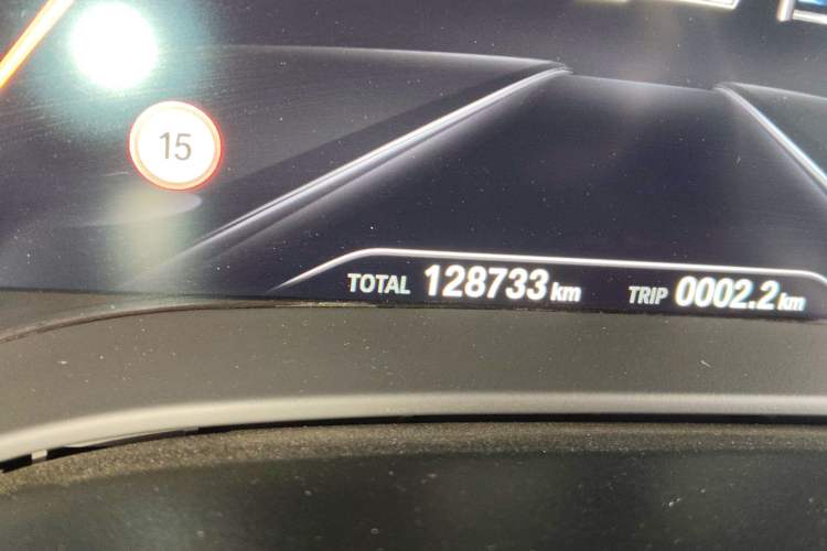Used BMW 5 Series New Energy 2019 530Le Pioneer Edition Odometer Close Up