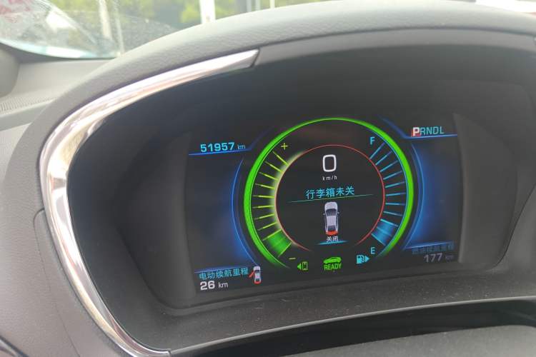 Used Buick VELITE 5 2017 Urban Extended-Range Model Odometer Close Up