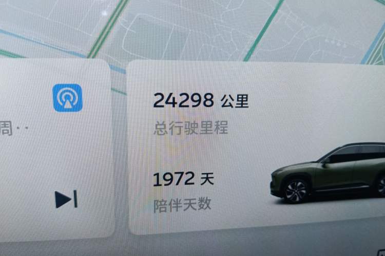 Used Nio ES6 2020 430 km Signature Edition Odometer Close Up