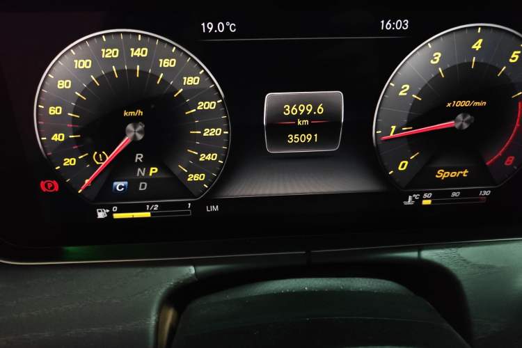 Used Mercedes-Benz E-Class 2019 Restyled E 300 L Sporty and Stylish Edition Odometer Close Up