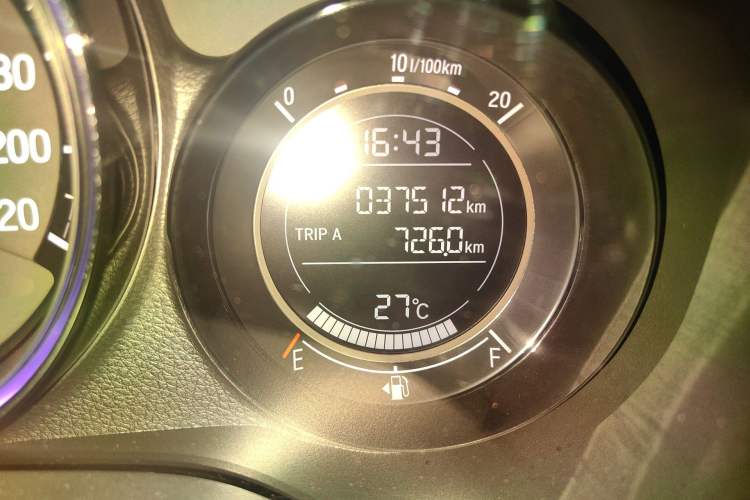 Used Honda XR-V 2021 1.5L CVT Classic Edition Odometer Close Up