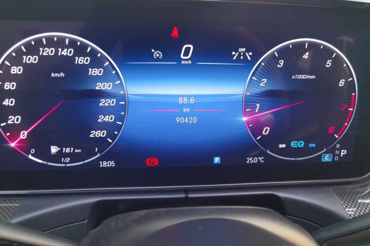 Used Mercedes-Benz C-Class 2022 Restyled C 260 L Sport Edition Odometer Close Up