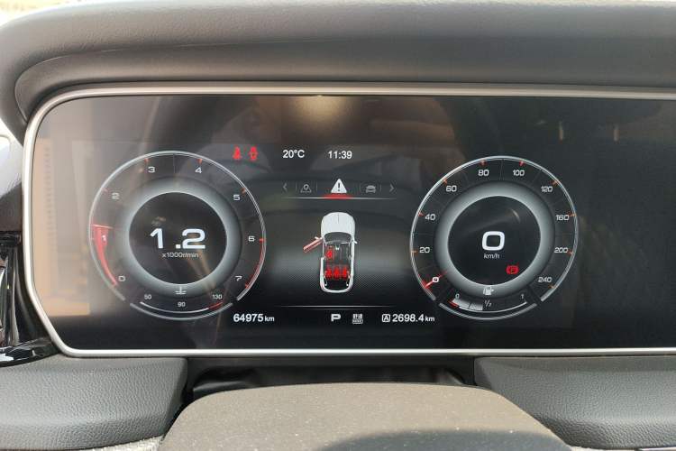 Used Hongqi HS5 2019 2.0T Smart Connect Flagship Edition Instrument Cluster