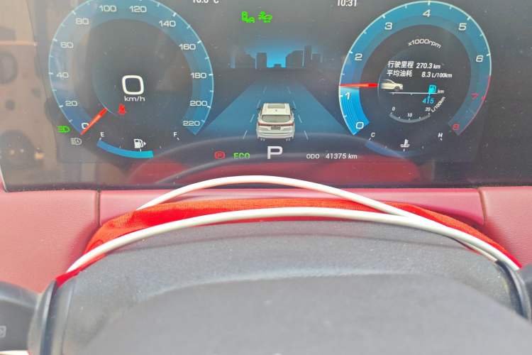 Used JETOUR X70 PLUS 2021 Zhuge 1.6T DCT Wuhou 7-Seater Odometer Close Up