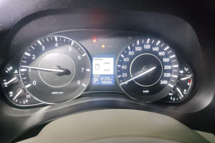 Used Nissan Patrol  Odometer Close Up