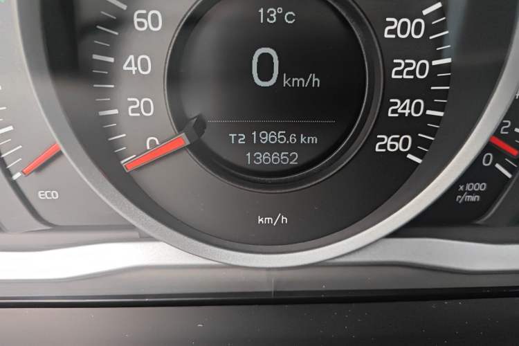 Used Volvo XC60 2014 T5 Zhiyi Edition Odometer Close Up