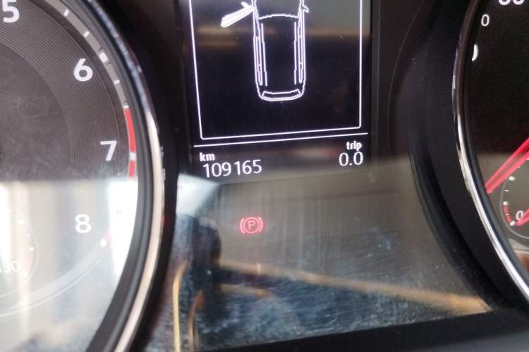 Used Volkswagen Teramont 2017 380TSI Four-Wheel Drive Luxury Edition Odometer Close Up