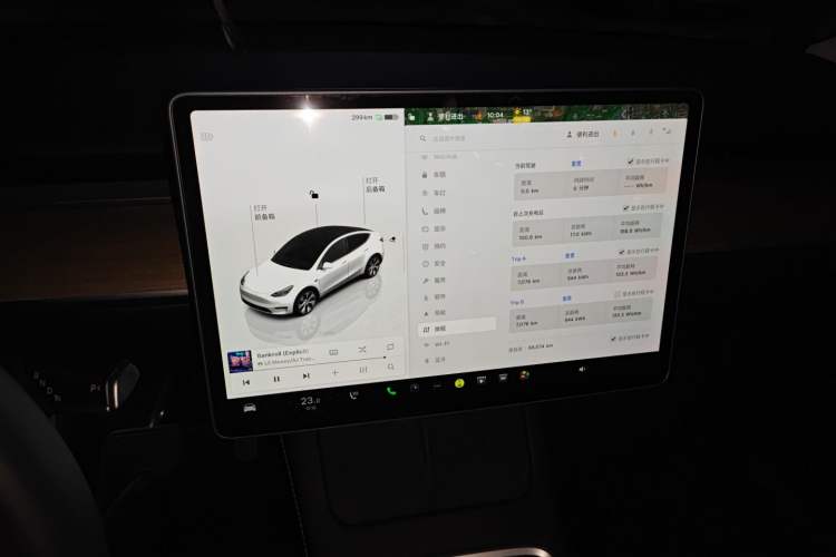 Used Tesla Model Y 2022 Revised Version Long-Range All-Wheel Drive Audio And AC Panel