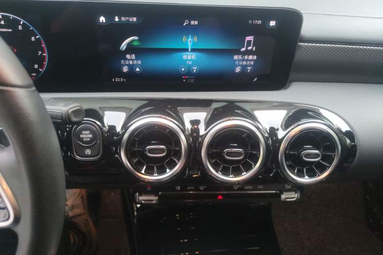 Used Mercedes-Benz A-Class 2020 Second Facelift A 180 L Sport Sedan Audio And AC Panel