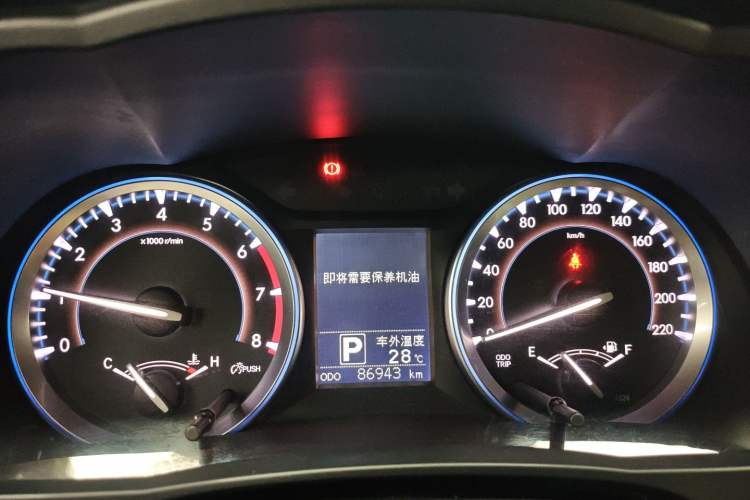 Used Toyota Highlander 2017 2.0T Four-Wheel Drive Luxury Edition 7 Seats Instrument Cluster