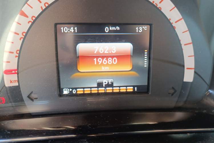 Used smart fortwo 2019 0.9T 66kW Hardtop Wind Power Edition China VI Odometer Close Up