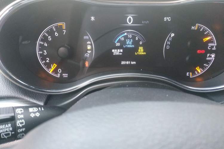 Used Jeep Grand Cherokee 2020 3.0L Elite Navigation Edition Odometer Close Up