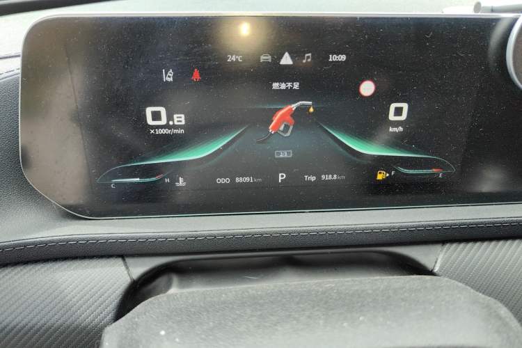 Used FORTHING T5 EVO 2021 1.5TD DCT Starry Edition Odometer Close Up