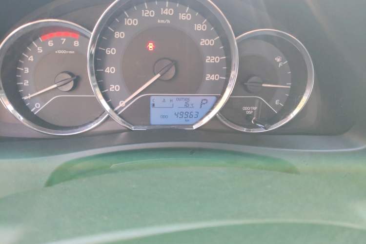 Used Toyota Corolla 2017 Revised Version 1.2T S-CVT GL Odometer Close Up