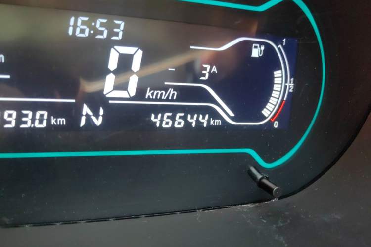 Used Chery QQ Little Ant 2018 400 4-Seater Smart Edition Odometer Close Up