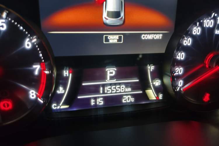 Used Honda Avancier 2017 370TURBO Four-Wheel Drive Prestige Edition Odometer Close Up