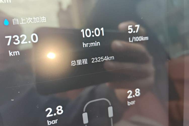 Used Li Auto L6 2024 Pro Model Odometer Close Up
