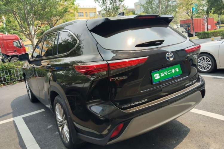 Used Toyota Highlander 2022 Dual-Engine 2.5L Four-Wheel Drive Supreme Edition 7-Seater Rear Left 45 Deg