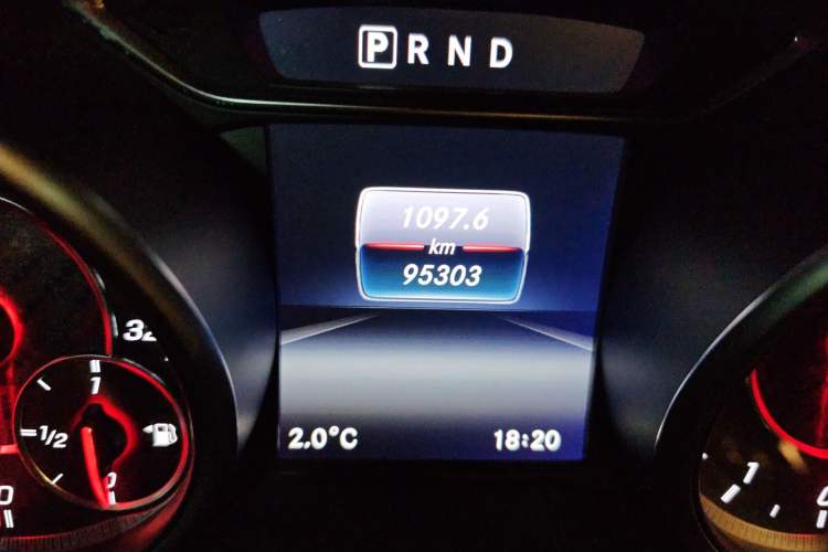 Used Mercedes-Benz A AMG 2016 AMG A 45 4MATIC Odometer Close Up