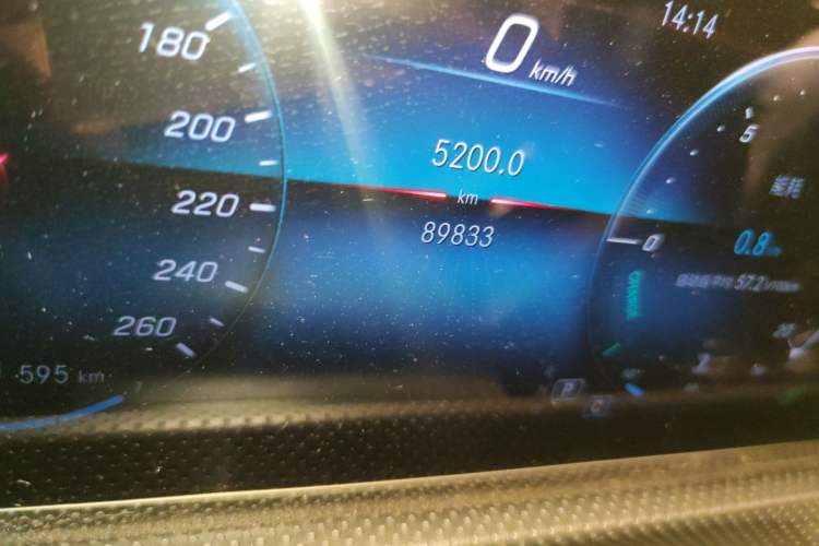 Used Mercedes-Benz A-Class 2020 A 200 L Sport Sedan Odometer Close Up