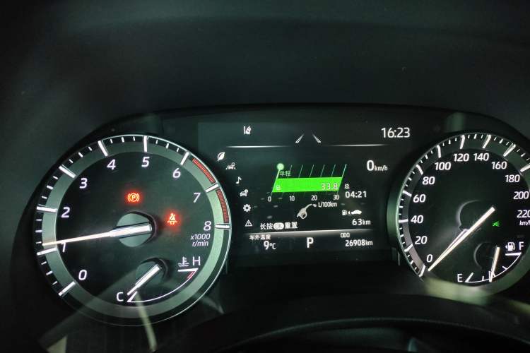 Used Toyota Highlander 2022 380T Four-Wheel Drive Prestige Edition 7-Seater Instrument Cluster