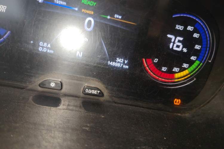 Used CHANGAN KAICHENG Ruixing EM80 2020 Flat Roof with Liftback Doors 2 Seats 41.86 kWh Odometer Close Up