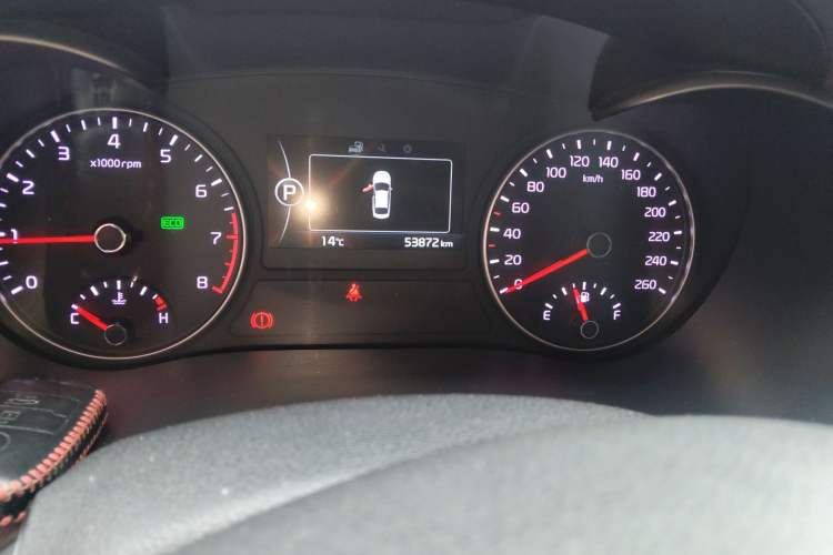 Used Kia K5 2016 2.0L Automatic LUX Odometer Close Up
