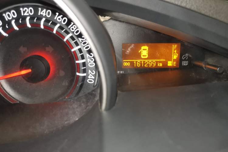 Used Toyota Verso 2011 180E CVT Elite Edition Odometer Close Up