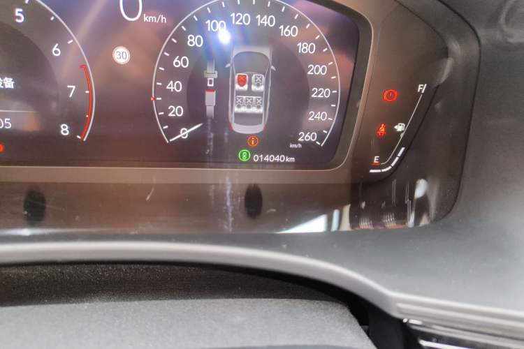 Used Honda Civic 2022 240TURBO CVT Dynamic Edition Odometer Close Up